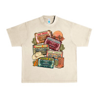 Sandshell country cassette tapes Urban Heavy Tee - MaliasSmallBusiness