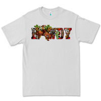 Dove Grey Christmas Howdy Bronco Rodeo Premium Tee - JahusDesignShop