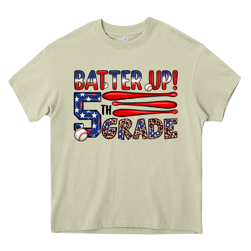 Batter Up 5th Grade Heavy Core Tee by JahusDesignShop | Teevron