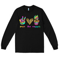 Black peace love summer Long Sleeve Tee - JahusDesignShop