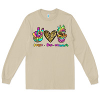 Mushroom peace love summer Long Sleeve Tee - JahusDesignShop