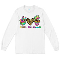 White peace love summer Long Sleeve Tee - JahusDesignShop
