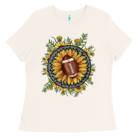 Bone football gemstone sunflower Ladies Tee - JahusDesignShop