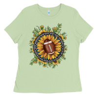 Matcha football gemstone sunflower Ladies Tee - JahusDesignShop