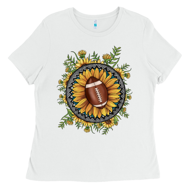 Football Gemstone Sunflower Ladies Tee by JahusDesignShop | Teevron