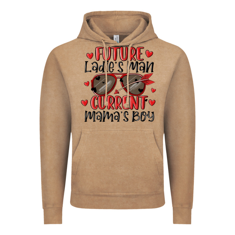 Future Ladies Man Current Mamas Boy Vintage Hoodie by MaliasSmallBusiness | Teevron