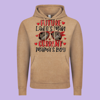 Future Ladies Man Current Mamas Boy Vintage Hoodie Designed By Maliassmallbusiness