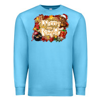 Ocean Blue merry and bright Premium Sweatshirt - CowGirlArtShop
