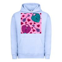 Pigment Grape Ice valentines day lock and key seamless pattern Urban Hoodie - BundleAndBundleShop