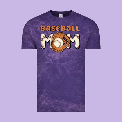 Baseball Mom Vintage Tee Designed By Maliassmallbusiness
