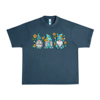 Midnight Navy sunflower gnomes Urban Heavy Tee - MaliasSmallBusiness