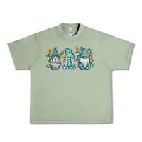 Oil Green sunflower gnomes Urban Heavy Tee - MaliasSmallBusiness