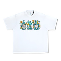 White sunflower gnomes Urban Heavy Tee - MaliasSmallBusiness