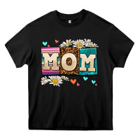 Black daisy mom Heavy Core Tee - AdoDesignShop