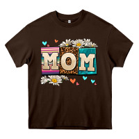 Chocolate Brown daisy mom Heavy Core Tee - AdoDesignShop