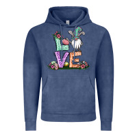 Vintage Denim easter gnome easter bunny gnome Vintage Hoodie - Jasminsmagicworld