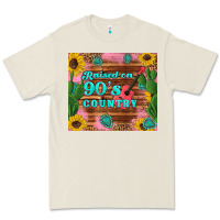 Bone raised 90's country guitar cactus sunflower's Premium Tee - Artiststas