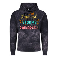 Cloud Black i have survived too many storms to be bothered by raindrops malia Vintage Hoodie - MaliasSmallBusiness