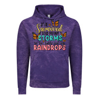 Cloud Purple i have survived too many storms to be bothered by raindrops malia Vintage Hoodie - MaliasSmallBusiness