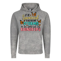Cloud Rock i have survived too many storms to be bothered by raindrops malia Vintage Hoodie - MaliasSmallBusiness