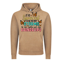 Vintage Coffee i have survived too many storms to be bothered by raindrops malia Vintage Hoodie - MaliasSmallBusiness