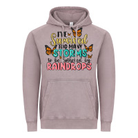 Vintage Zinc i have survived too many storms to be bothered by raindrops malia Vintage Hoodie - MaliasSmallBusiness