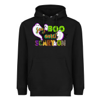 Black say boo and scary on Heavyweight Hoodie - CowGirlArtShop