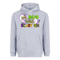 Heather Grey say boo and scary on Heavyweight Hoodie - CowGirlArtShop