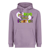 Lavender say boo and scary on Heavyweight Hoodie - CowGirlArtShop