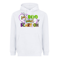 White say boo and scary on Heavyweight Hoodie - CowGirlArtShop