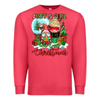Cardinal just a girl who loves christmas Premium Sweatshirt - CowGirlArtShop