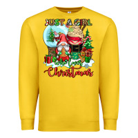 Lemon just a girl who loves christmas Premium Sweatshirt - CowGirlArtShop