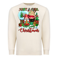 Sandshell just a girl who loves christmas Premium Sweatshirt - CowGirlArtShop