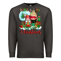Smoke just a girl who loves christmas Premium Sweatshirt - CowGirlArtShop