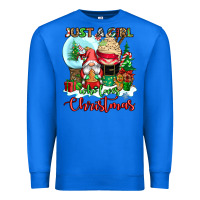 True Royal just a girl who loves christmas Premium Sweatshirt - CowGirlArtShop