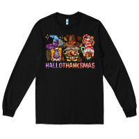 Black hallothanksmas gnomies bbs Long Sleeve Tee - BundleAndBundleShop
