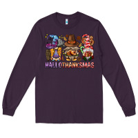 Plum hallothanksmas gnomies bbs Long Sleeve Tee - BundleAndBundleShop