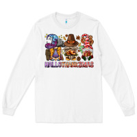White hallothanksmas gnomies bbs Long Sleeve Tee - BundleAndBundleShop