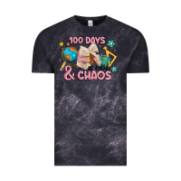 Cloud Black 100 days of coffe and chaos Vintage Tee - MaliasSmallBusiness