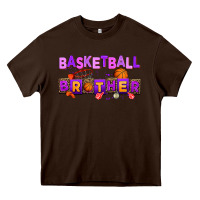 Chocolate Brown basketball brother Heavy Core Tee - AdoDesignShop