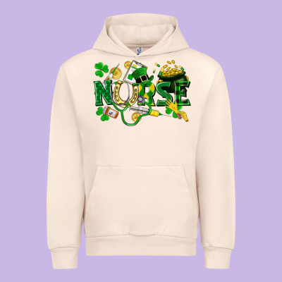 Nurse St Patrick Urban Hoodie Designed By Fadigitalartstudio