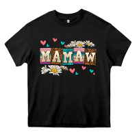 Black daisy mamaw Heavy Core Tee - AdoDesignShop