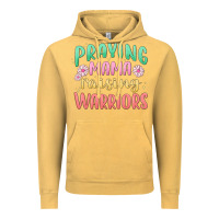Vintage Mustard prying mama raising warriors malia Vintage Hoodie - MaliasSmallBusiness