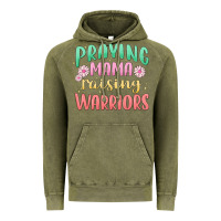 Vintage Olive prying mama raising warriors malia Vintage Hoodie - MaliasSmallBusiness