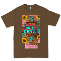 Cacao cowgirls don't crty boots hat sunflowers 12 oz can cooler  (slim) Premium Tee - Artiststas