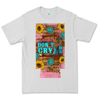 Dove Grey cowgirls don't crty boots hat sunflowers 12 oz can cooler  (slim) Premium Tee - Artiststas