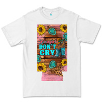 White cowgirls don't crty boots hat sunflowers 12 oz can cooler  (slim) Premium Tee - Artiststas