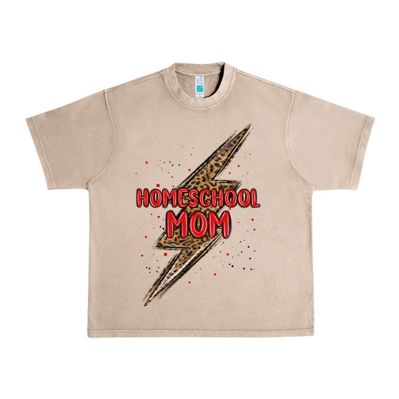 Homeschool Mom Lightning Bolt Urban Heavy Tee by MaliasSmallBusiness | Teevron