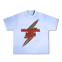 Grape Ice homeschool mom lightning bolt Urban Heavy Tee - MaliasSmallBusiness