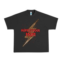 Pigment Black homeschool mom lightning bolt Urban Heavy Tee - MaliasSmallBusiness